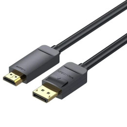 Cable Conversor Vention Display Port M - HDMI 1.4 4K 1M Black |