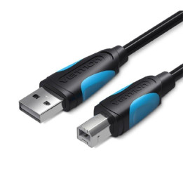 Cable USB 2.0 Vention USB-A/m - USB-B/m 1M 480MBPS Black |