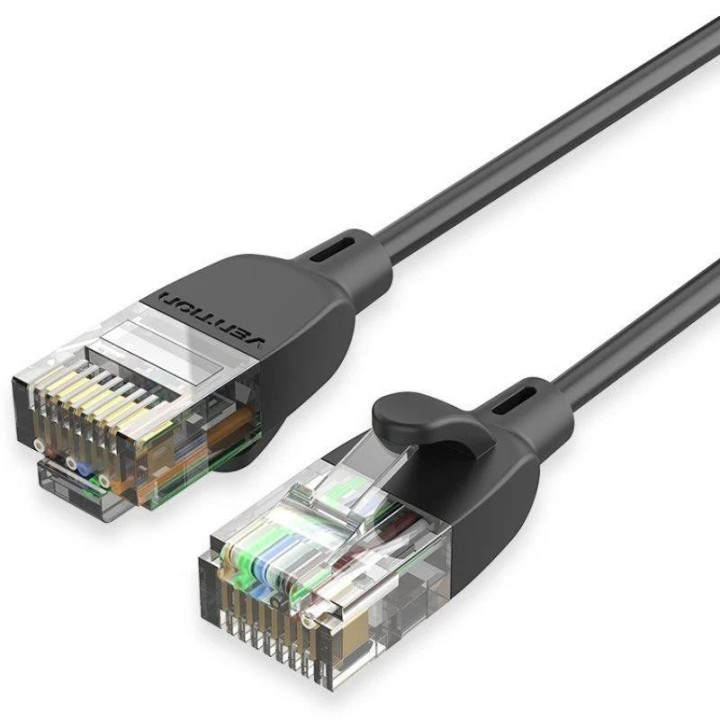 Cable De Red CAT6A Utp 1.5M Vention Black | InfoChen Canarias