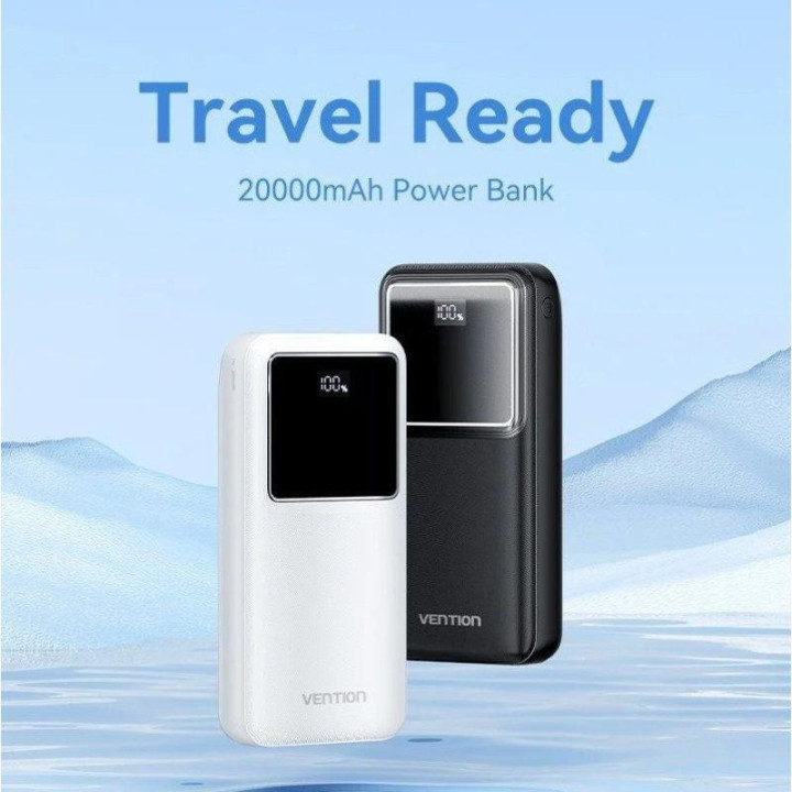 Powerbank Vention 4800MAH 2XUSB-C + Lightning 22.5W USB-C