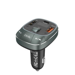 Transmisor Coche Vention Fm MP3 Bluetooth USB-C 2XUSB 30W Black |