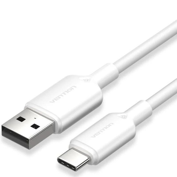 Cable USB 2.0 Vention Tipo USB-C/m-A/m LED 480MBPS 2M White |