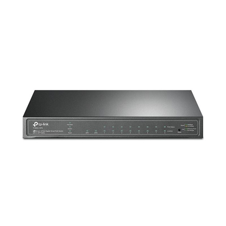 Switch Tp-Link Gigabit 8 Puertos POE + 2 Sfp TL-SG2210P |