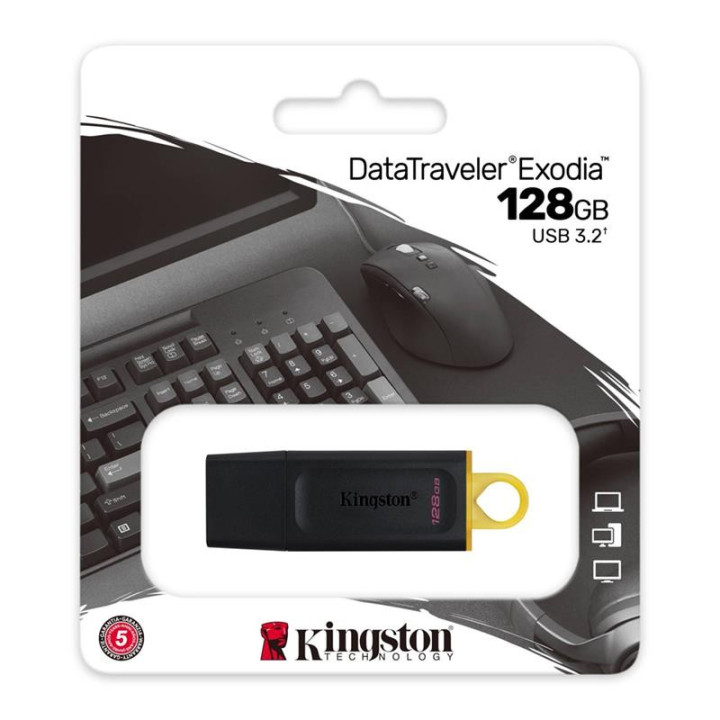 Pen Drive 128GB Kingston USB 3.2 Black | InfoChen Canarias