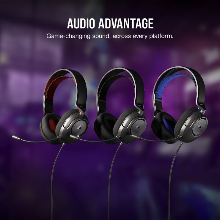 Auriculares + Microfono Corsair HS35 USB Gaming Headset Black |