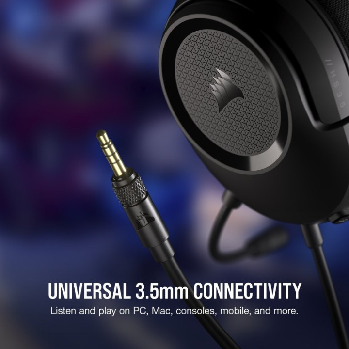 Auriculares + Microfono Corsair HS35 USB Gaming Headset Black |