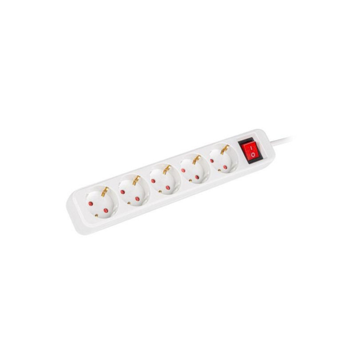 Regleta Lanberg 5 Schukos Con Proteccion 3M White | InfoChen