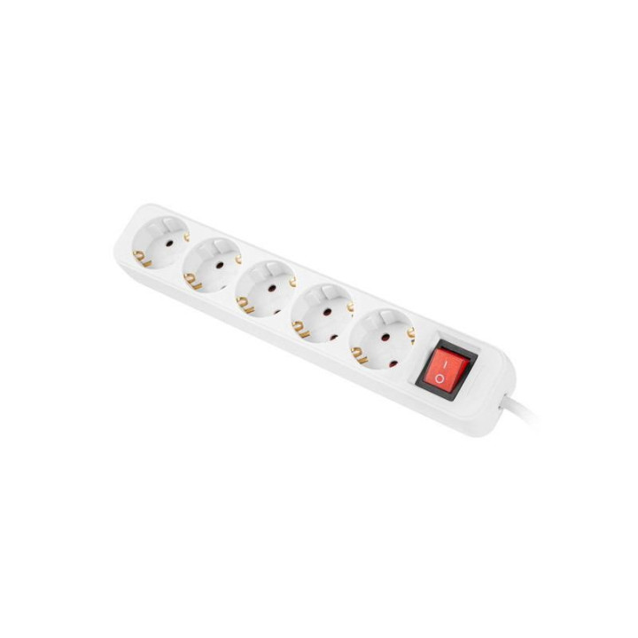 Regleta Lanberg 5 Schukos Con Proteccion 3M White | InfoChen