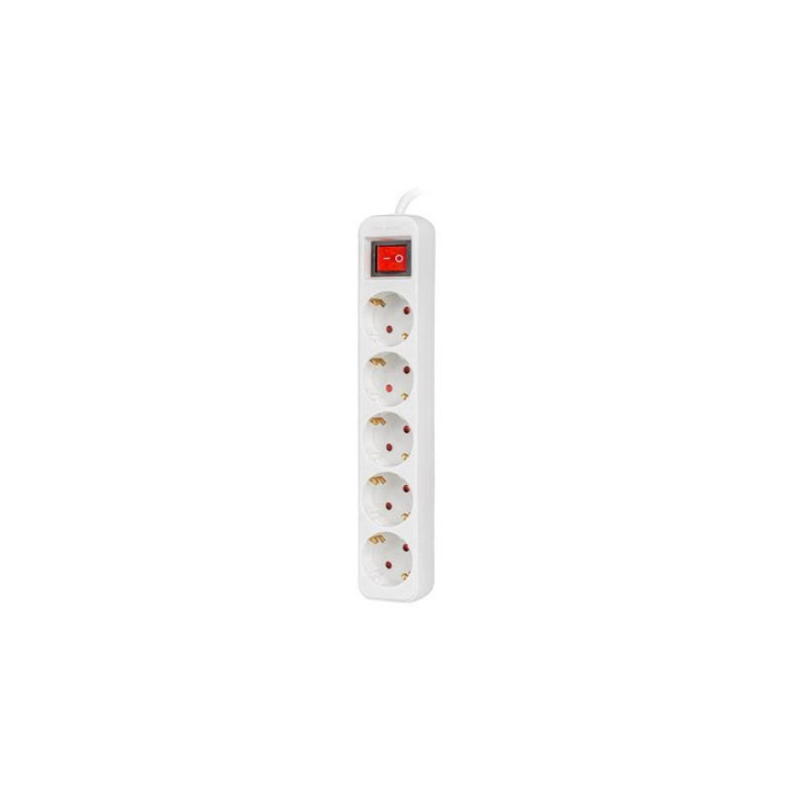 Regleta Lanberg 5 Schukos Con Proteccion 3M White | InfoChen