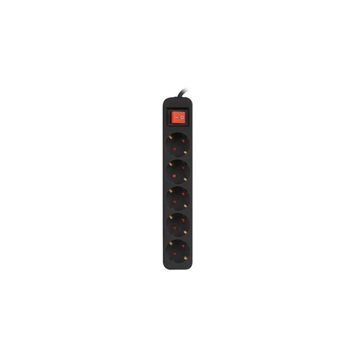 Regleta Lanberg 5 Schukos Con Proteccion 3M Black | InfoChen