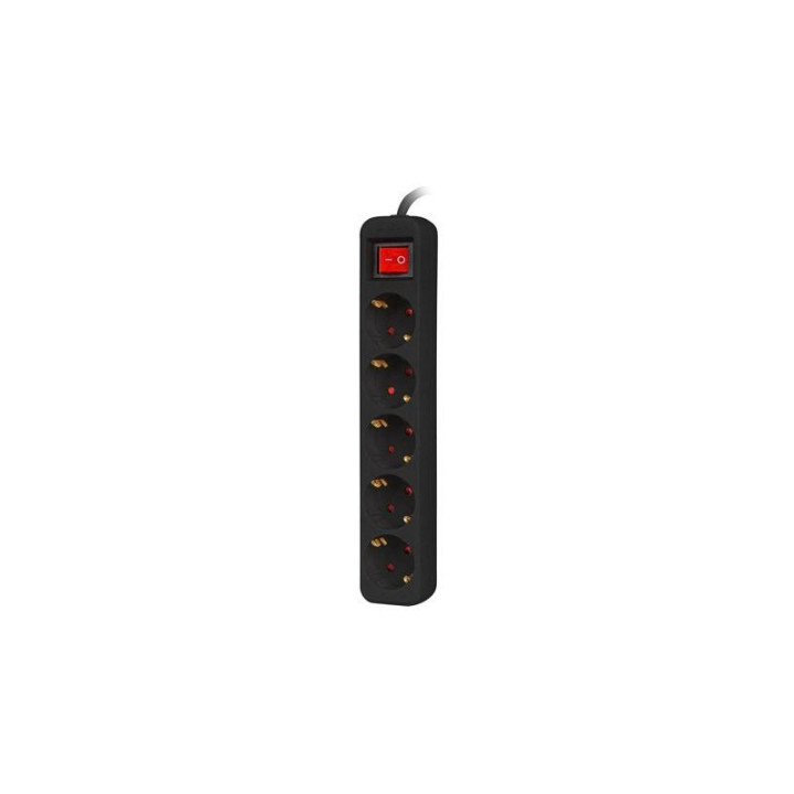 Regleta Lanberg 5 Schukos Con Proteccion 3M Black | InfoChen
