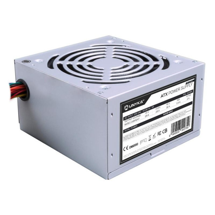Fuente De Alimentacion Unykach 500W Atx | InfoChen Canarias