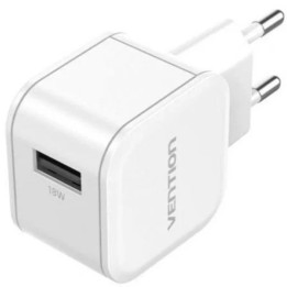 Cargador De Pared Vention Gan USB -A 18W White | InfoChen