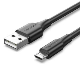 Cable USB 2.0 Vention USB-A/m - Microusb/m 1M Black | InfoChen