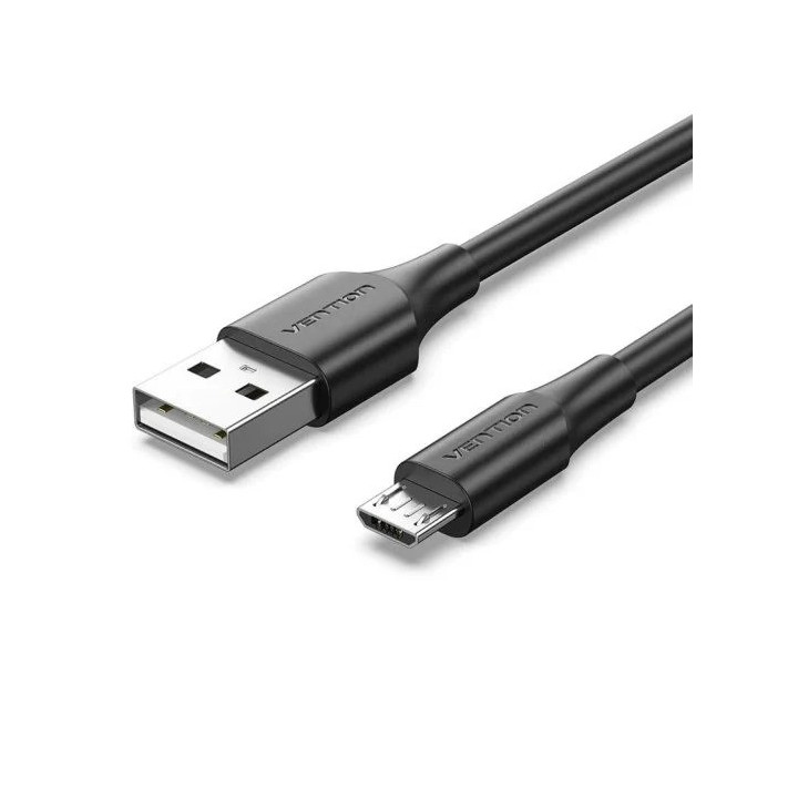 Cable USB 2.0 Vention USB-A/m - Microusb/m 1M Black | InfoChen