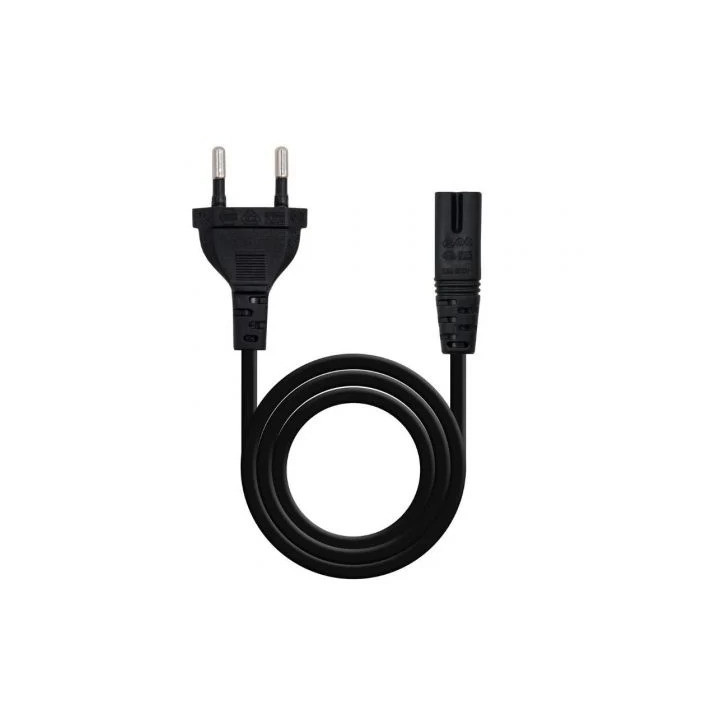 Cable Alimentacion Forma 8 Nanocable 3M CEE7/16 Macho - C7 Hembra