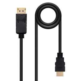 Cable Displayport 1.2A 4K Nanocable Dp/m - Dp/m 3M Black |