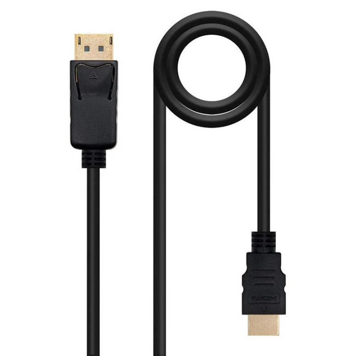 Cable Displayport 1.2A 4K Nanocable Dp/m - Dp/m 3M Black |