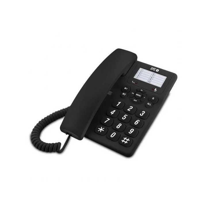 Teléfono Fijo Spc Original 3602 Black | InfoChen Canarias