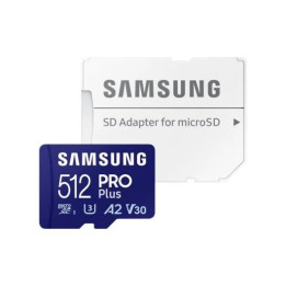 Memoria Micro Sd 512GB Samsung Evo Plus Sdxc Uhs-I U3 + Adaptador