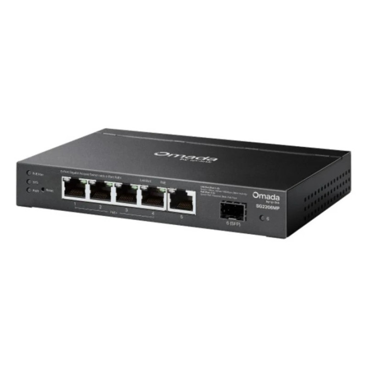 Switch Tp-Link Omada Gigabit 6 Puertos TL-SG2206MP 4 POE + |