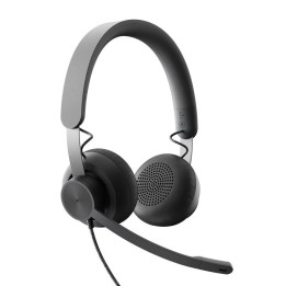 Auriculares + Microfono Logitech Zone Wired USB-C / USB-A Black |
