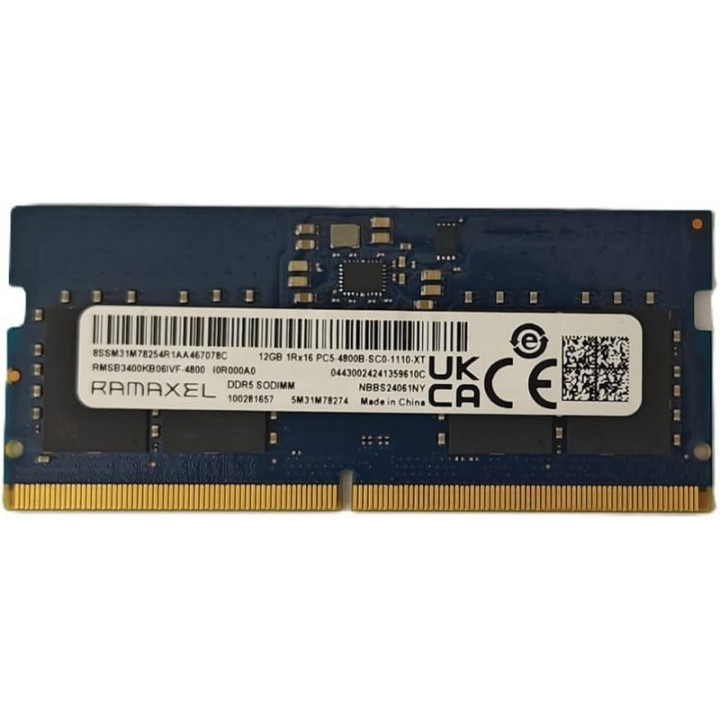 Memoria Sodimm 12GB Ramaxel DDR5 4800MHZ | InfoChen Canarias