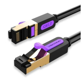 Cable De Red CAT.7 Sftp 5M Vention Black | InfoChen Canarias