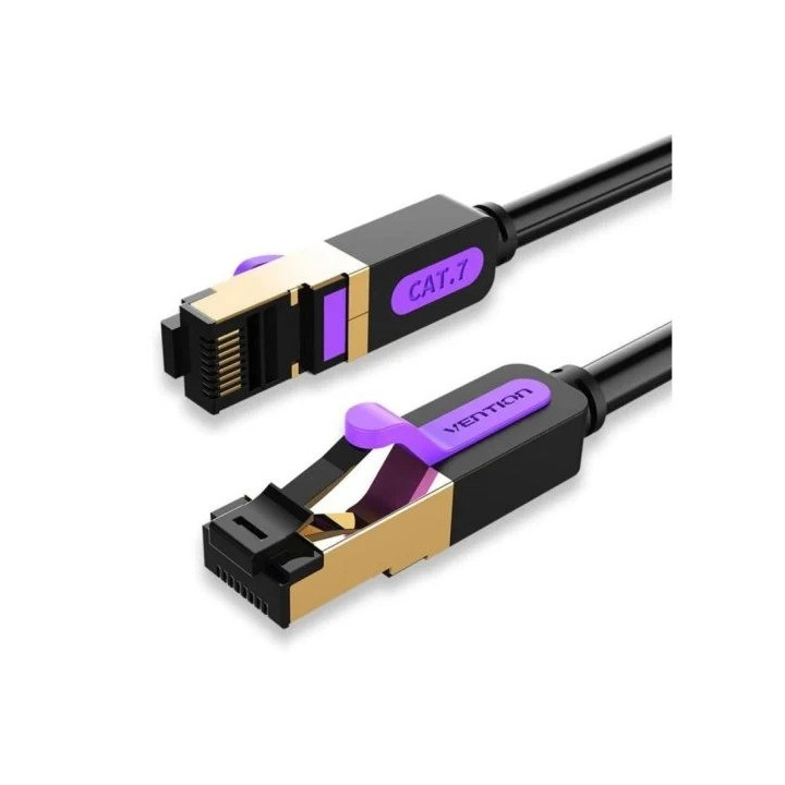 Cable De Red CAT.7 Sftp 5M Vention Black | InfoChen Canarias