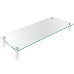 Soporte Tooq Sobremesa Elevador Para Monitor/notebook Cristal