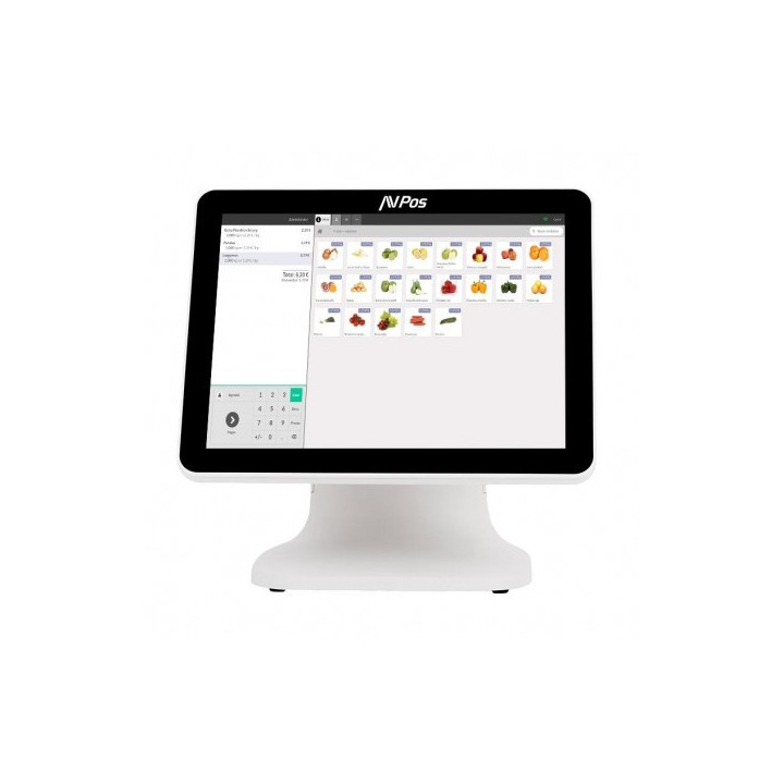 TPV Avpos K5000 15 Aluminio Tactil Intel N100/8GB/128GB/LAN 1000