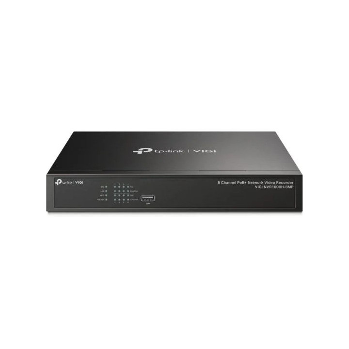 Grabador IP Nvr Tp-Link Vigi 8 Ch IP 1HDD H265+ Poe+ Sata 2XUSB |