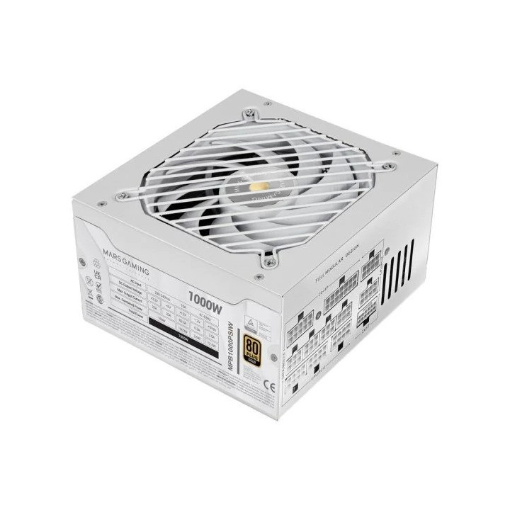 Fuente De Alimentacion Mars Gaming Mbp 1000W 80+ Gold Modular