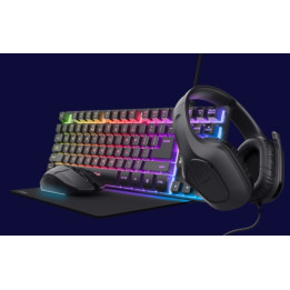 Teclado + Raton + Auriculares + Alfombrilla Trust Gxt 780 Gaming