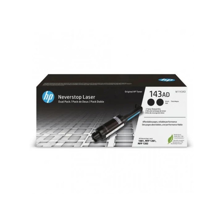 Kit De Recarga Toner HP 143AD Pack 2 | InfoChen Canarias