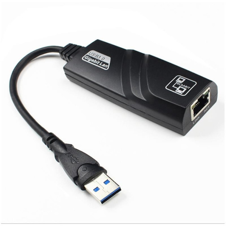Cable Conversor Oneway USB 3.0 Ethernet RJ45 Gigabit 15CM Black |