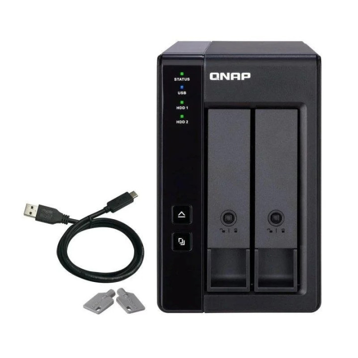 Unidad Externa Qnap 2 HDD 3.5-2.5 TR-002 USB-C | InfoChen