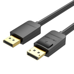Cable Displayport 1.2 4K Vention Dp/m - Dp/m 3M Black | InfoChen