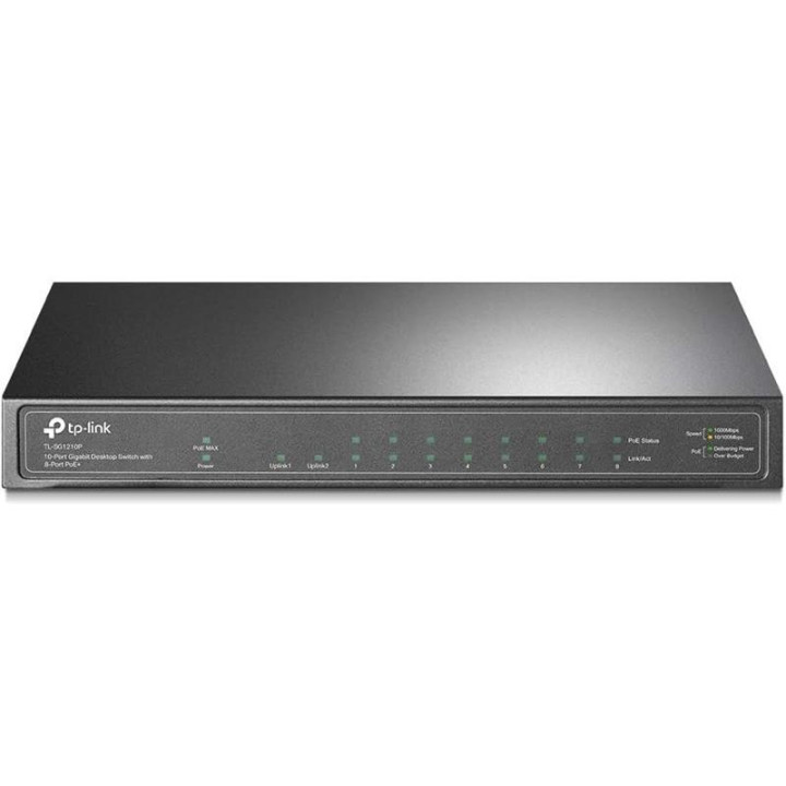 Switch Tp-Link Gigabit 8 Puertos POE + 1 Sfp TL-SG1210P |