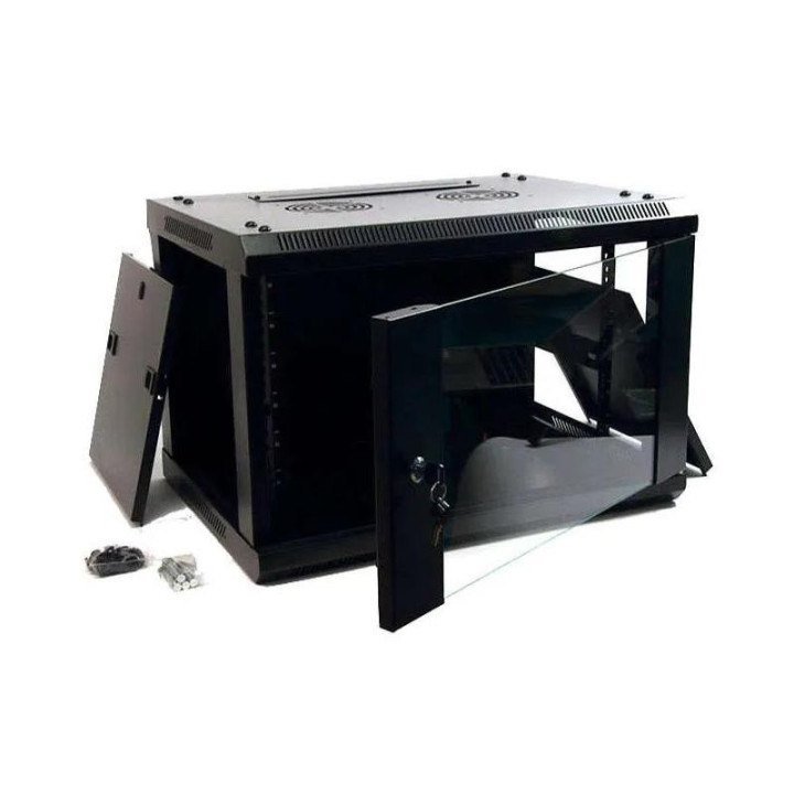 Armario Rack Powergreen 9U 54X45 + 1 Bandeja | InfoChen Canarias