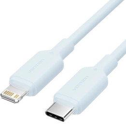 Cable USB 2.0 Vention USB-C - Lightning 27W 480MBPS 1M Blue |