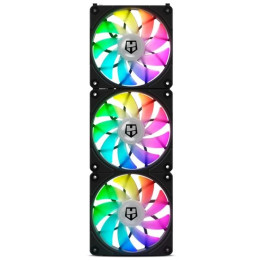 Pack 3 Ventiladores 12CM Nox Hummer Easylink ARGB Pwm Black |