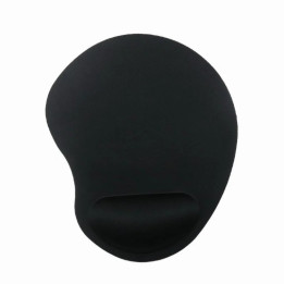 Alfombrilla Gembird Reposamuñecas Mouse Pad Black | InfoChen