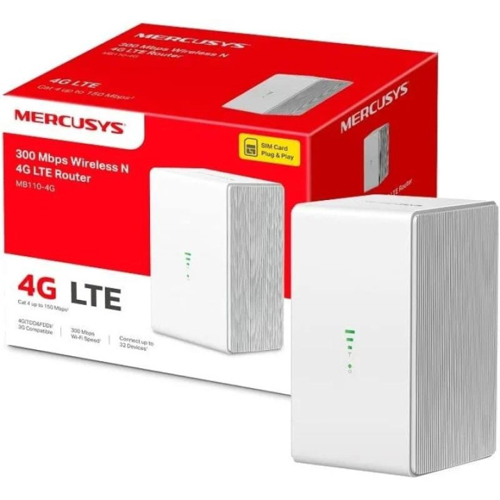 Wireless Router Mercusys MB110-4G 4G Lte 150MBPS | InfoChen