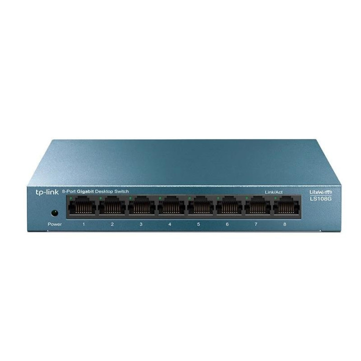 Switch Tp-Link Gigabit 8 Puertos LS108GP Poe+ Metalico | InfoChen