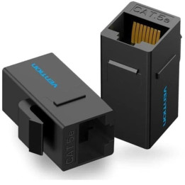 Adaptador Vention RJ45 CAT.5E Utp Hembra - Hembra Black |