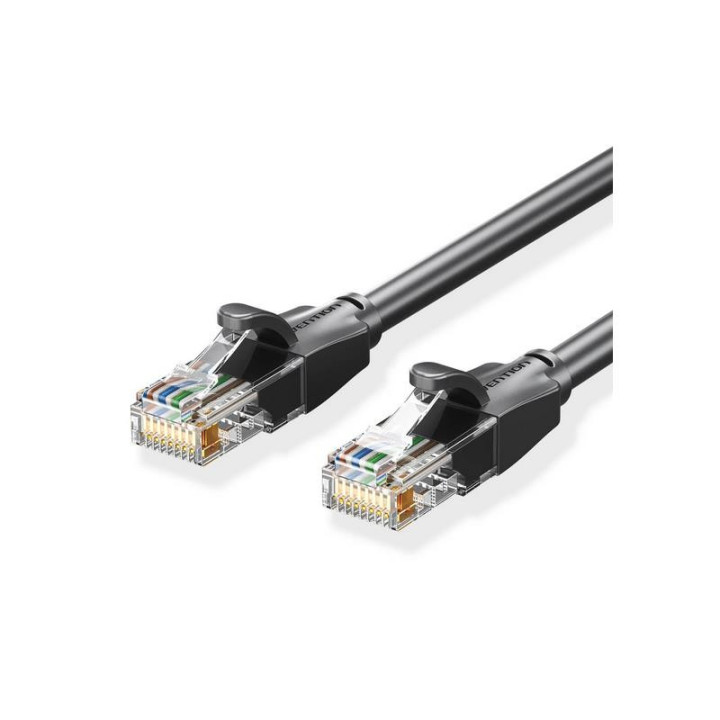 Cable De Red CAT.6 Utp 25M Vention Black | InfoChen Canarias