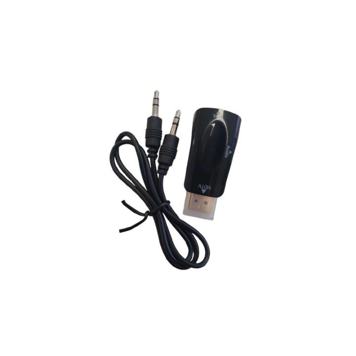Adaptador Conversor Oneway Hdmi/m A Vga/h + Audio Jack 3.5MM