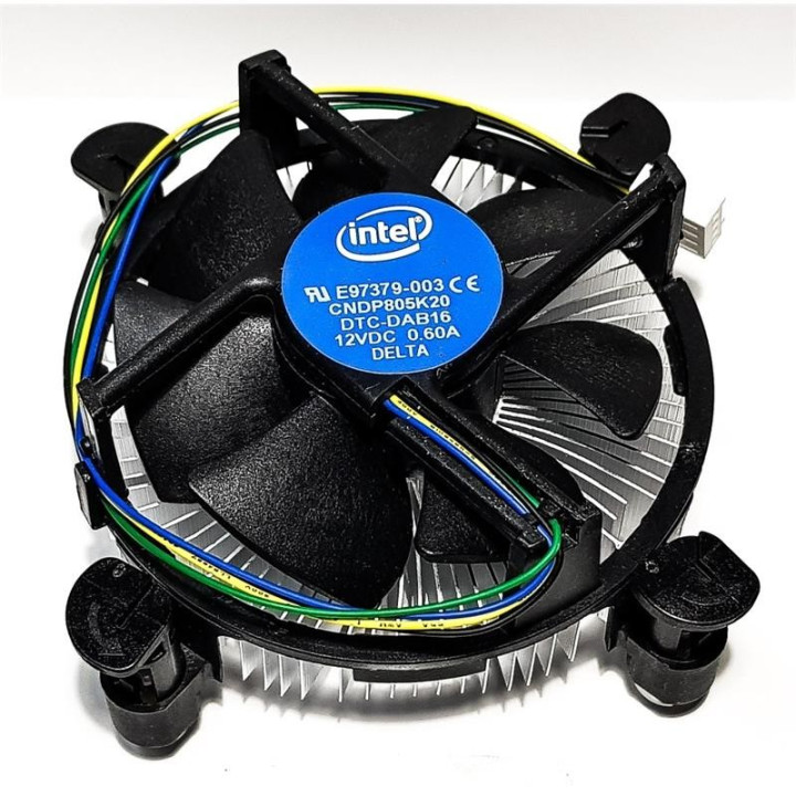 Ventilador Disipador CPU 120MM Intel Socket 1200 Black | InfoChen