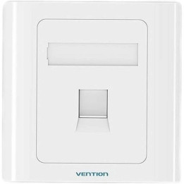 Roseta De Pared Vention RJ45 CAT.6 Utp 1 Toma White | InfoChen